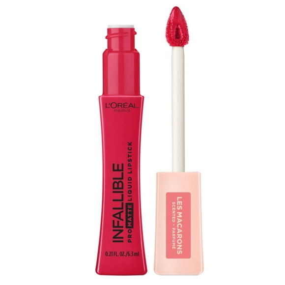 L'Oreal Paris Infallible Pro-Matte Les Macarons Scented Liquid Lipstick, 0.21 oz - Picture 1 of 2